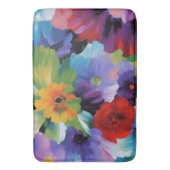 美しい大き色彩の鮮やかい花 バスマット (正面縦)