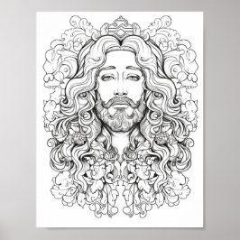 美しい大人の聖書をテーマにした色付け ポスター