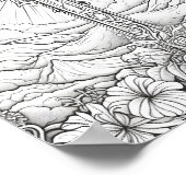 美しい大人の聖書をテーマにした色付け ポスター (角)