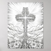 美しい大人の聖書をテーマにした色付け ポスター (正面)