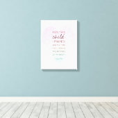 美しい大切聖なる書物、 経典バイブルインスパイア節 キャンバスプリント (インサイチュ (ウッドフロア))