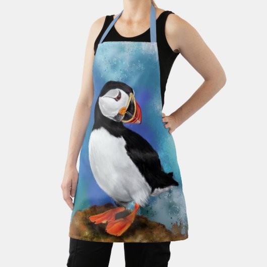 美しい大西洋のパフィンエプロン エプロン (インサイチュ)