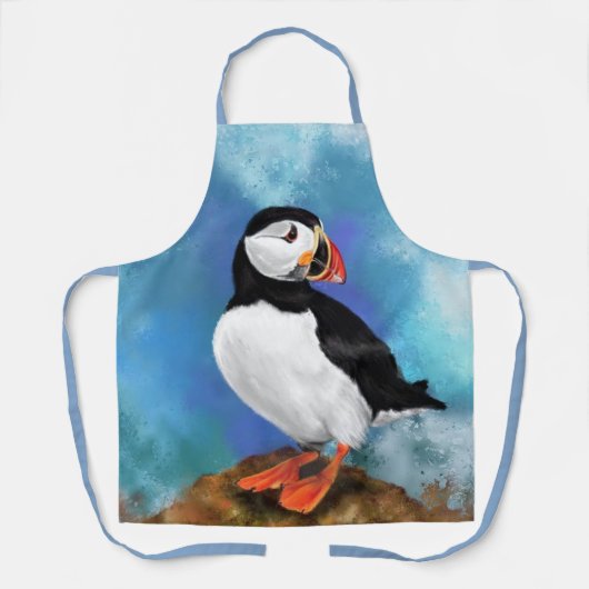 美しい大西洋のパフィンエプロン エプロン (正面)