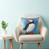 美しい大西洋のパフィン絵画の鳥のミニアート クッション (椅子)