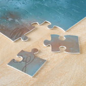 美しい大西洋のパフィン絵画の鳥のミニアート ジグソーパズル (側面)