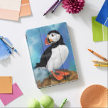 美しい大西洋のパフィン絵画の鳥のミニアート iPad AIR カバー<br><div class="desc">美しい大西洋のパフィン絵画バードミグンアートウォーター色のピエロビーク</div>