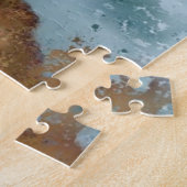 美しい大西洋のパフィン絵画の鳥の右巻 –  ジグソーパズル (側面)