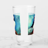 美しい大西洋のパフィン絵画バード タンブラーグラス (右)