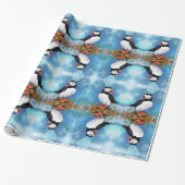美しい大西洋パフィンの鳥の包装紙 ラッピングペーパー (アンロールド)