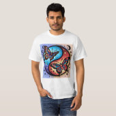 美しい天体蝶銀河Tシャツ Tシャツ (正面フル)