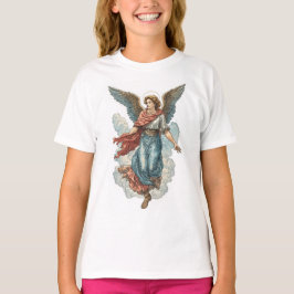 美しい天使のガールズ・クリスチャンTシャツ Tシャツ