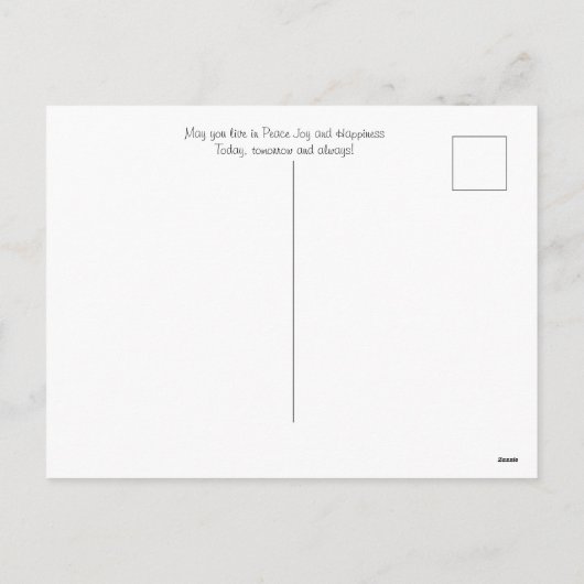 美しい天使のクリスマスの郵便はがき シーズンポストカード (裏面)