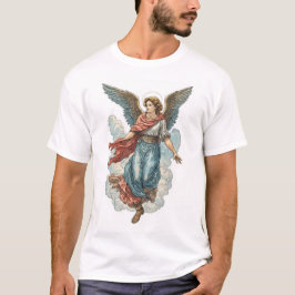 美しい天使のメンズクリスチャンTシャツ Tシャツ