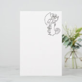 美しい天使の文房具 便箋 (スタンド正面)