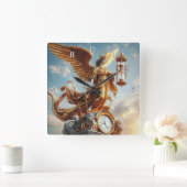 美しい天使の時代 スクエア壁時計 (ホーム)