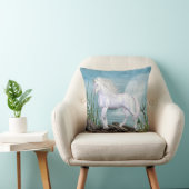 美しい天使の白い美しいのユニコーンの枕 クッション (椅子)