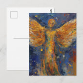 美しい天使の絵画ポストカード ポストカード (正面/裏面)