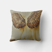 美しい天使の背部および翼のクッション クッション (裏面)