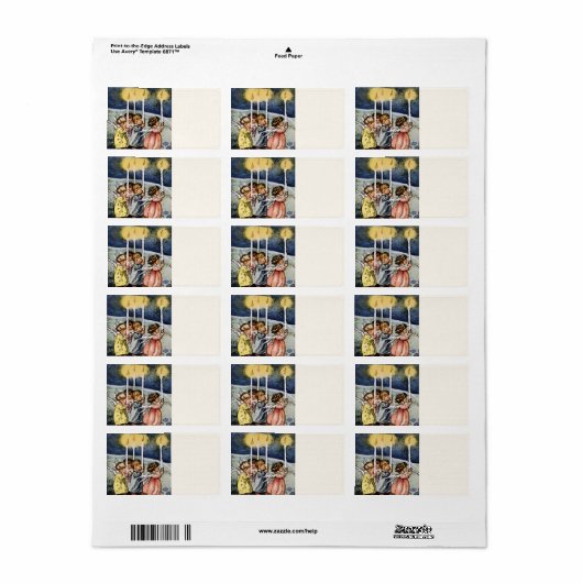 美しい天使 ラベル (フルシート)