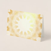 美しい太陽の光 箔カード (正面)