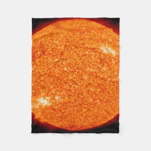 美しい太陽の近景 フリースブランケット (正面)
