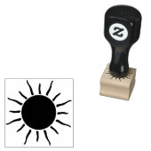 美しい太陽スケッチ漫画 ラバースタンプ (押印)