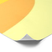 美しい太陽絵を描抽象芸術 ポスター (角)