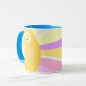 美しい太陽絵を描抽象芸術 マグカップ (正面左)