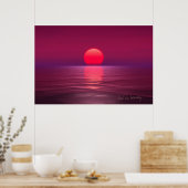 美しい失ったの夕日のロマンス ポスター (キッチン)