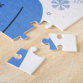 美しい女の子こんにちは冬 ジグソーパズル (側面)