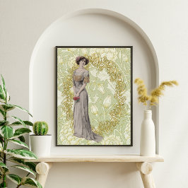 美しい女の子と花の切り離しティッシュペーパー 薄葉紙