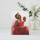 美しい女の子にプレゼント ポストカード (スタンド正面)