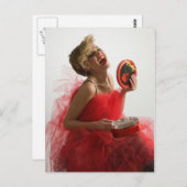 美しい女の子にプレゼント ポストカード (正面/裏面)