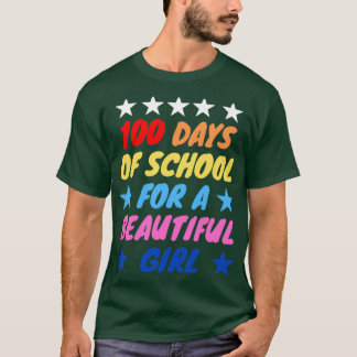美しい女の子のための学校の100日 Tシャツ