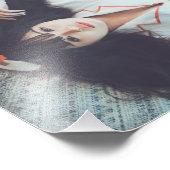 美しい女の子のナース制服の写真の拡大 フォトプリント            (角)