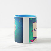 美しい女の子のロボットコーヒー・マグ マグカップ (中央)