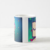 美しい女の子のロボットコーヒー・マグ マグカップ (中央)