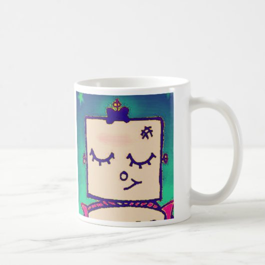 美しい女の子のロボットコーヒー・マグ マグカップ (右)