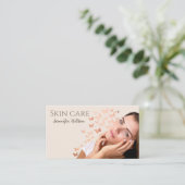 美しい女の子の気に皮蝶の分散 名刺 (スタンド正面)