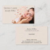 美しい女の子の気に皮蝶の分散 名刺 (正面/裏面)