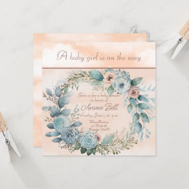 美しい女の子の赤ちゃんシャワー