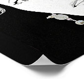 美しい女の子顔ファッションイラストレーション素晴らしアート ポスター (角)