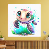 美しい女の子 キャンバスプリント (インサイチュ (リビング))