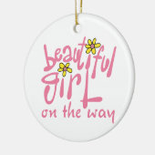 美しい女の子 セラミックオーナメント (左)