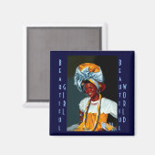 美しい女の子、美しい世界磁石 マグネット (正面/裏面)