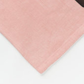 美しい女の赤ちゃんのピンクのキリン フリースブランケット (角)