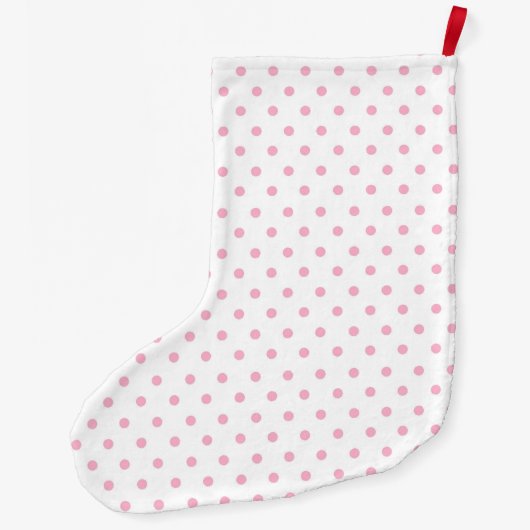 美しい女の赤ちゃんのピンク象 ラージクリスマスストッキング (裏面)