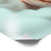 美しい女めい想が雲に隠れている フォトプリント            (角)