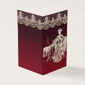 美しい女性がお茶を飲む 名刺 (外部)