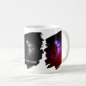 美しい女性がバラ コーヒーマグカップ (正面右)